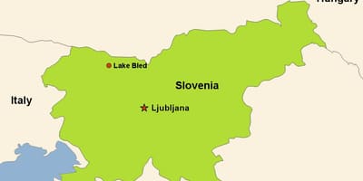 வரைபடம் ljubljana ஸ்லோவேனியா